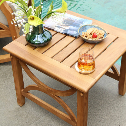 Set da salotto da giardino Cambridge Casual Lowell in teak, 3 pezzi