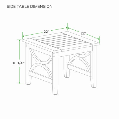 Set da salotto da giardino Cambridge Casual Lowell in teak, 3 pezzi