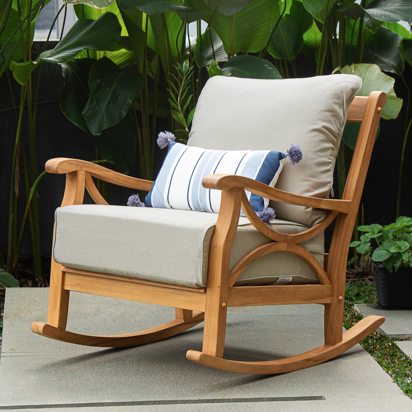 Set da salotto da giardino Cambridge Casual Lowell in teak, 3 pezzi