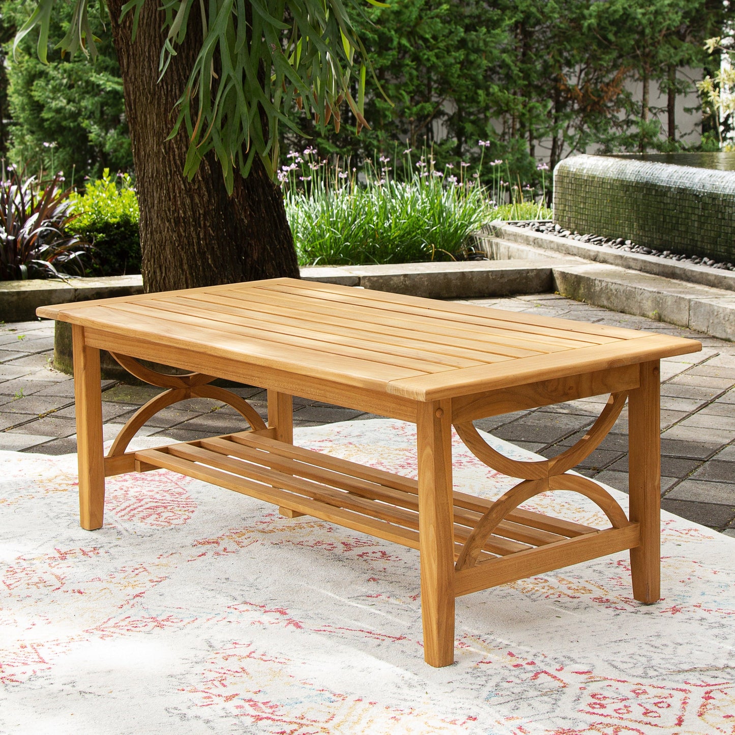Set da conversazione per esterni Cambridge Casual Lowell in legno di teak da 5 pezzi