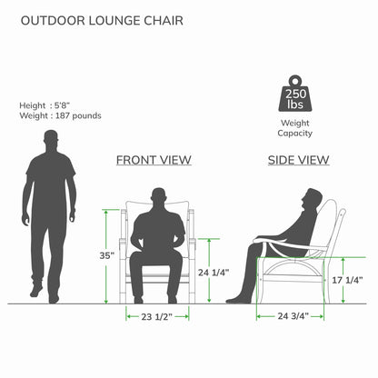 Set da conversazione per esterni Cambridge Casual Lowell in legno di teak da 5 pezzi