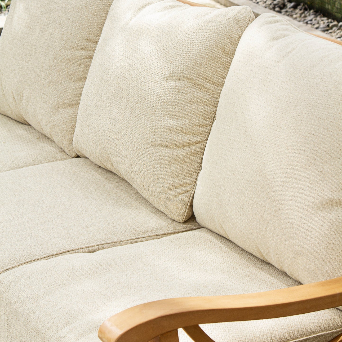 Set da conversazione per esterni Cambridge Casual Lowell in legno di teak da 5 pezzi