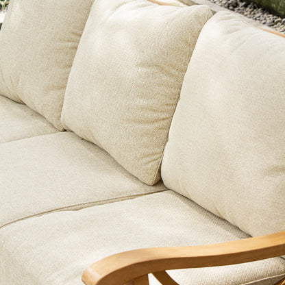 Set da conversazione per esterni Cambridge Casual Lowell in legno di teak da 5 pezzi