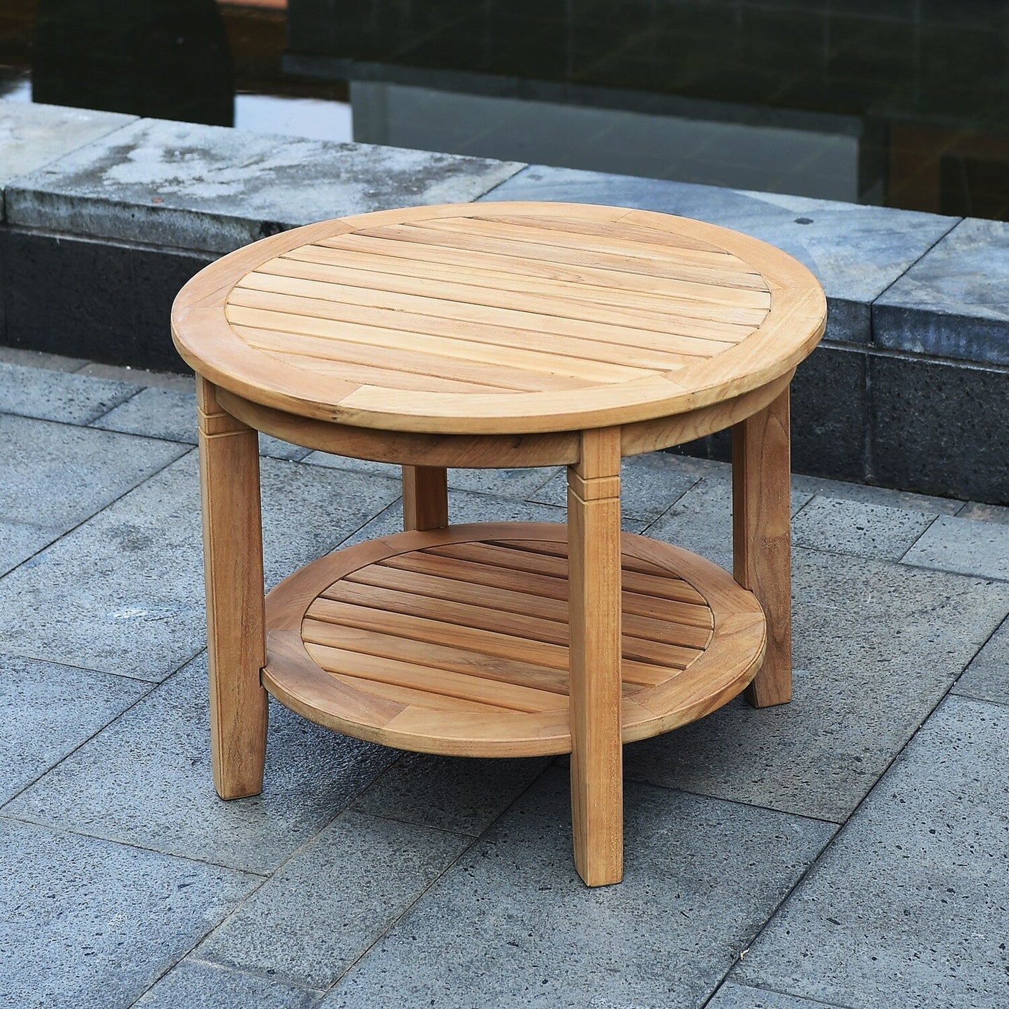Set da esterno Cambridge Casual Palma, 3 pezzi, in teak e vimini, con cuscino GRATUITO