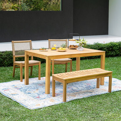 Set da pranzo per esterni Cambridge Casual Paxton in teak da 4 pezzi