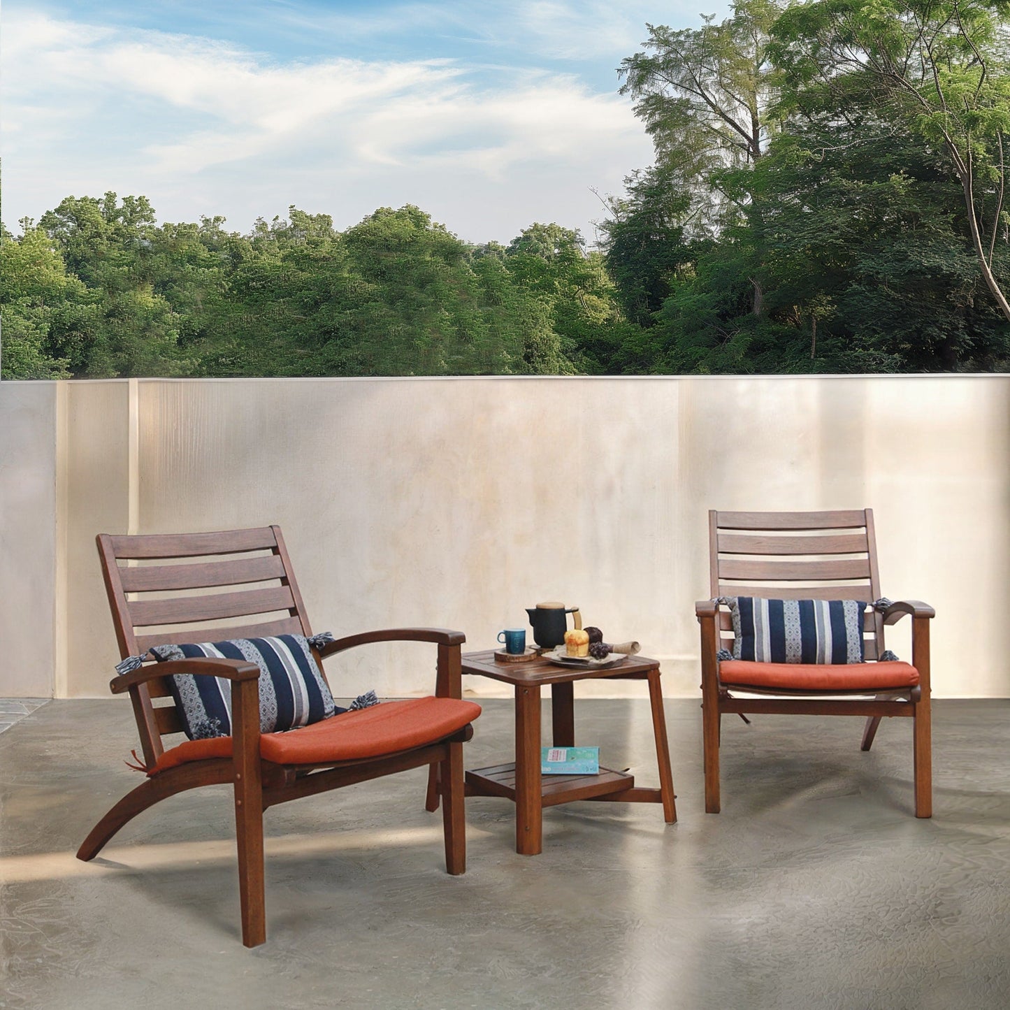 Set da esterno Cambridge Casual West Lake da 3 pezzi con cuscino