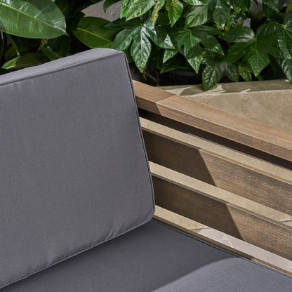 Set di divani Cambridge Outdoor Wood da 5 pezzi di Christopher Knight Home