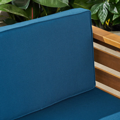 Set di divani Cambridge Outdoor Wood da 5 pezzi di Christopher Knight Home