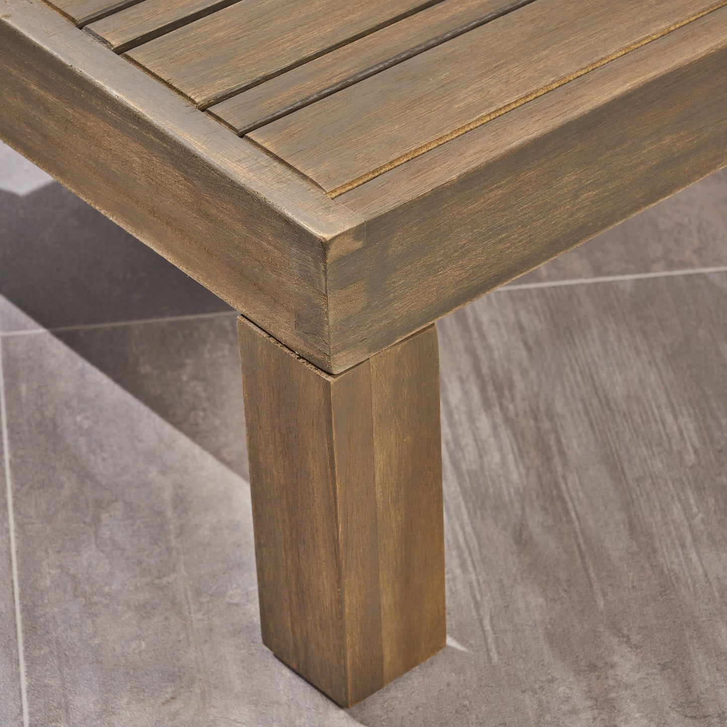 Set di divani Cambridge Outdoor Wood da 5 pezzi di Christopher Knight Home