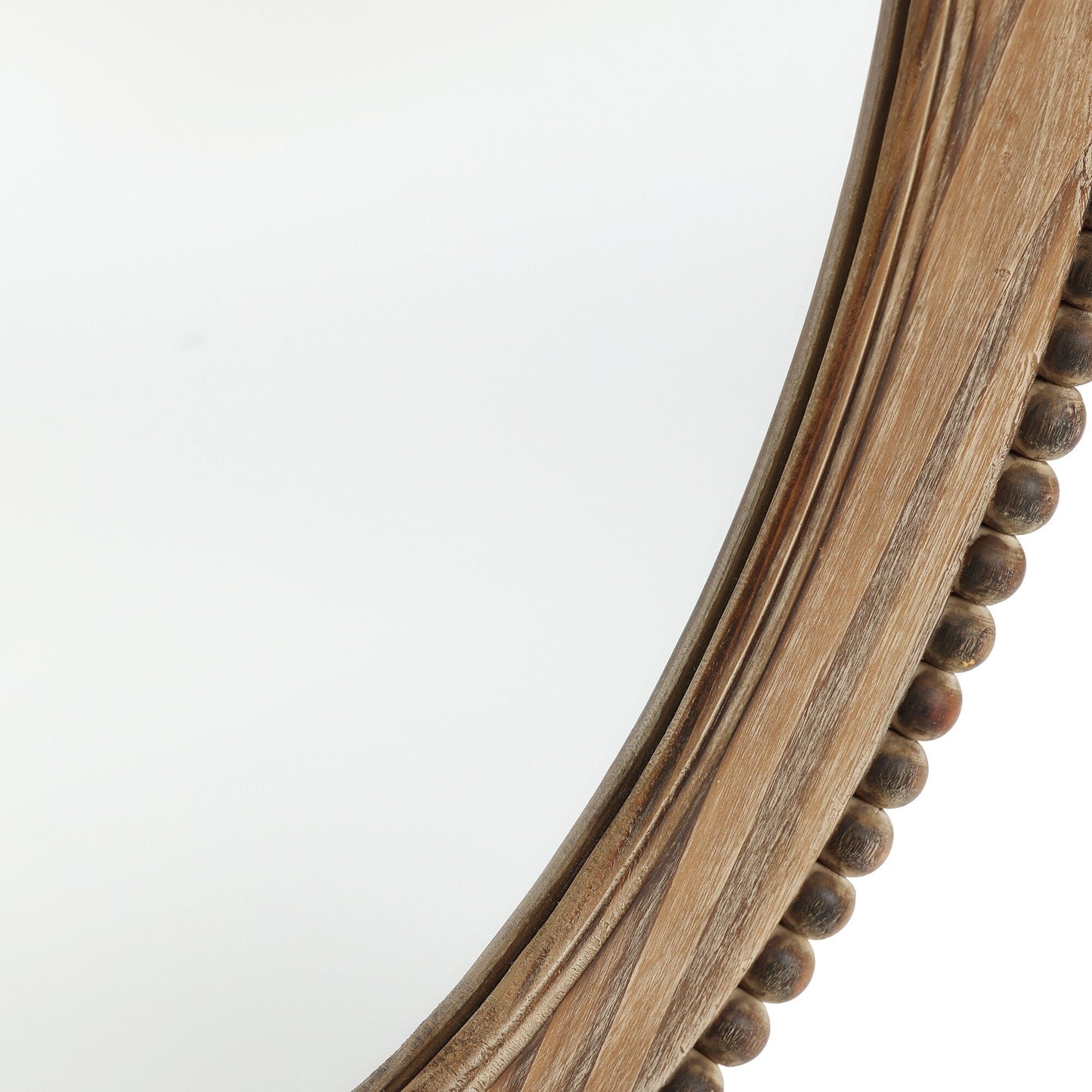 Specchio da parete ovale con cornice in legno Cameo da 32 pollici, specchio da parete per bagno - 31,89 A x 24 L x 1,26 P