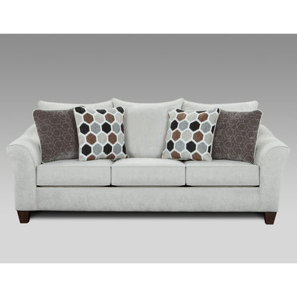 Divano con schienale in tessuto Camero di Roundhill Furniture