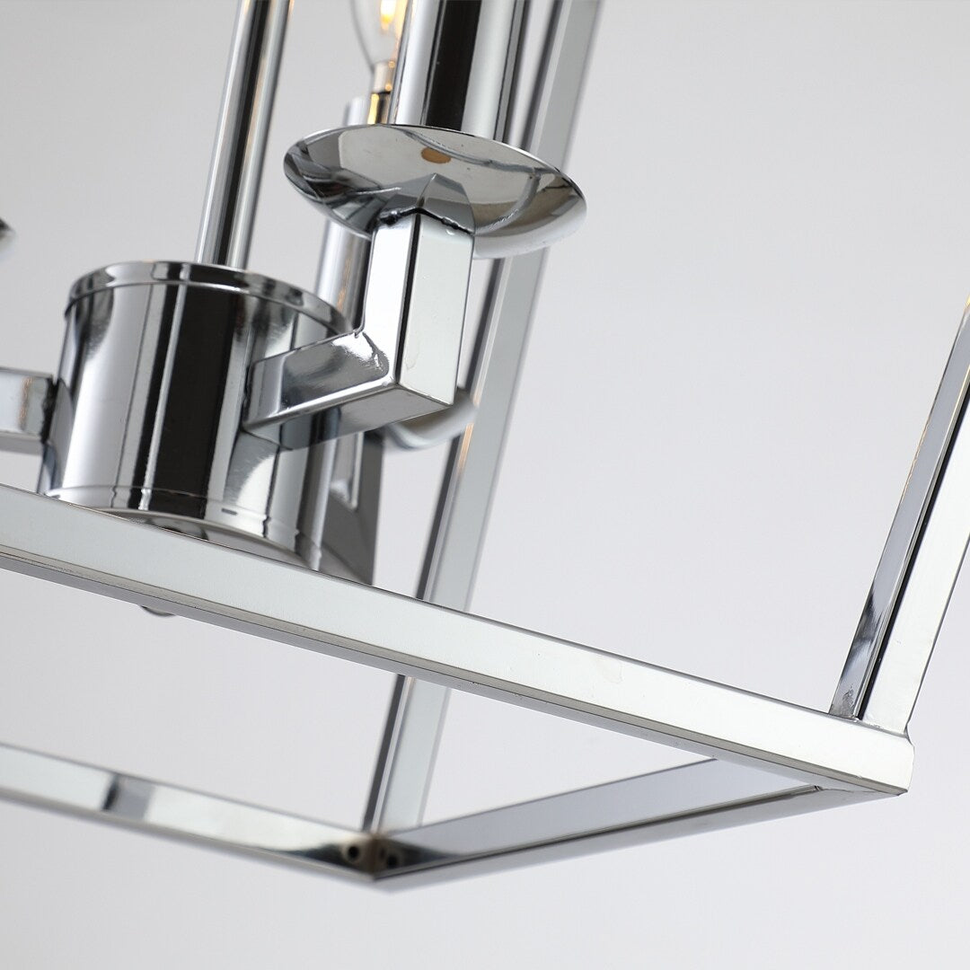 Lampadario a gabbia aperta con lanterna a forma di candela, per scale o isola della cucina - N/D