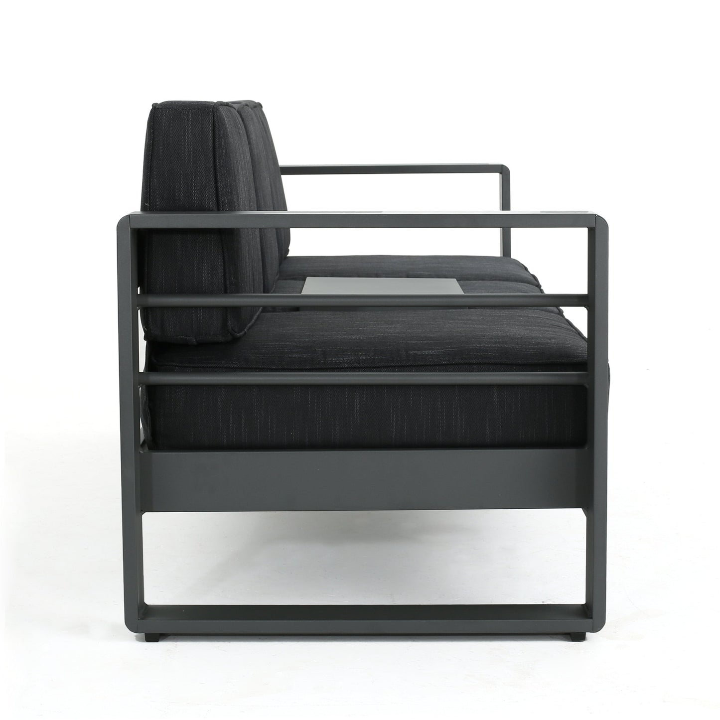 Set da salotto Cape Coral in alluminio da 7 pezzi con braciere di Christopher Knight Home