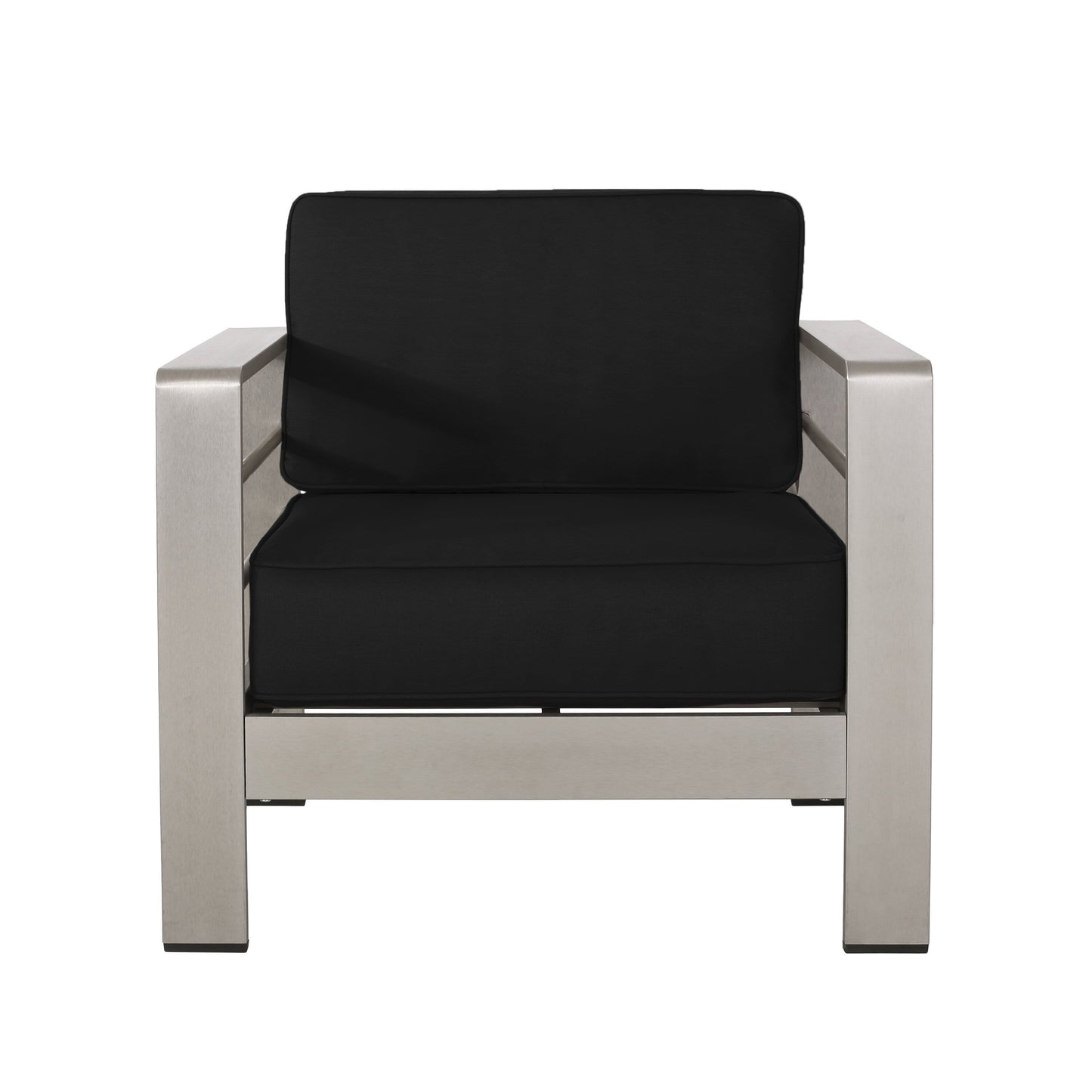 Set da esterno Cape Coral in alluminio e Sunbrella da 5 posti con cuscini di Christopher Knight Home