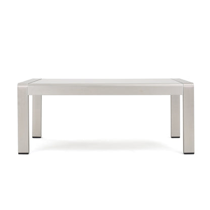 Set da esterno Cape Coral in alluminio e Sunbrella da 5 posti con cuscini di Christopher Knight Home