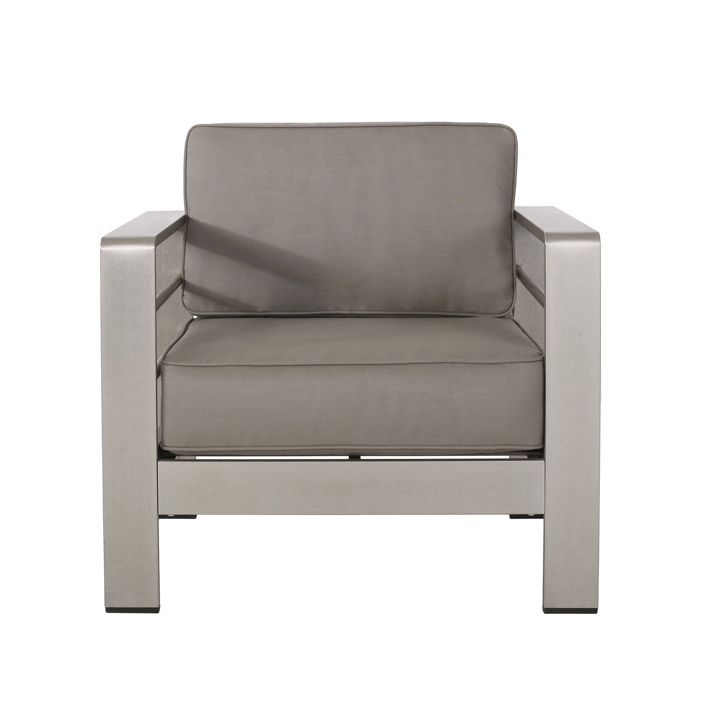 Set da esterno Cape Coral in alluminio e Sunbrella da 5 posti con cuscini di Christopher Knight Home