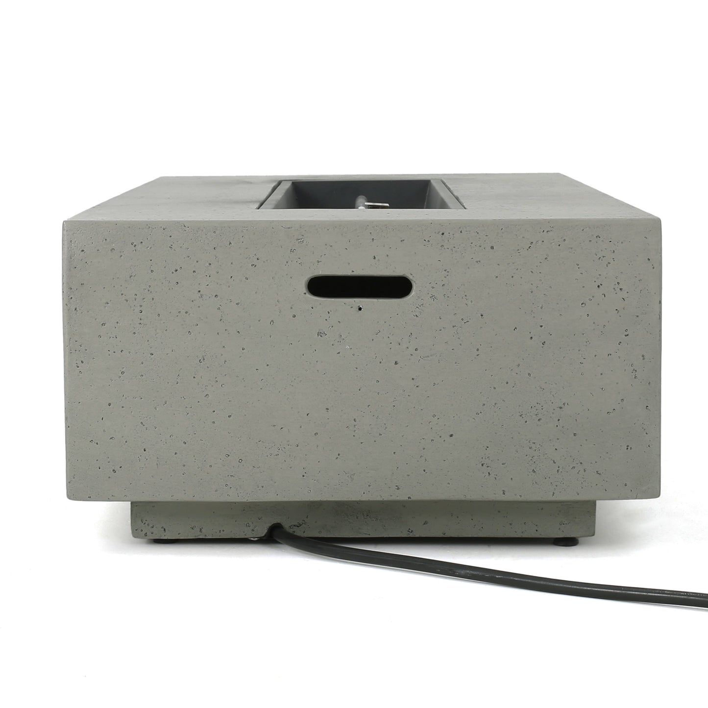 Set da giardino con tavolo da fuoco e chaise longue Cape Coral Grey da 5 pezzi di Christopher Knight Home