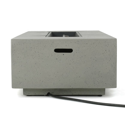 Set da giardino con tavolo da fuoco e chaise longue Cape Coral Grey da 5 pezzi di Christopher Knight Home