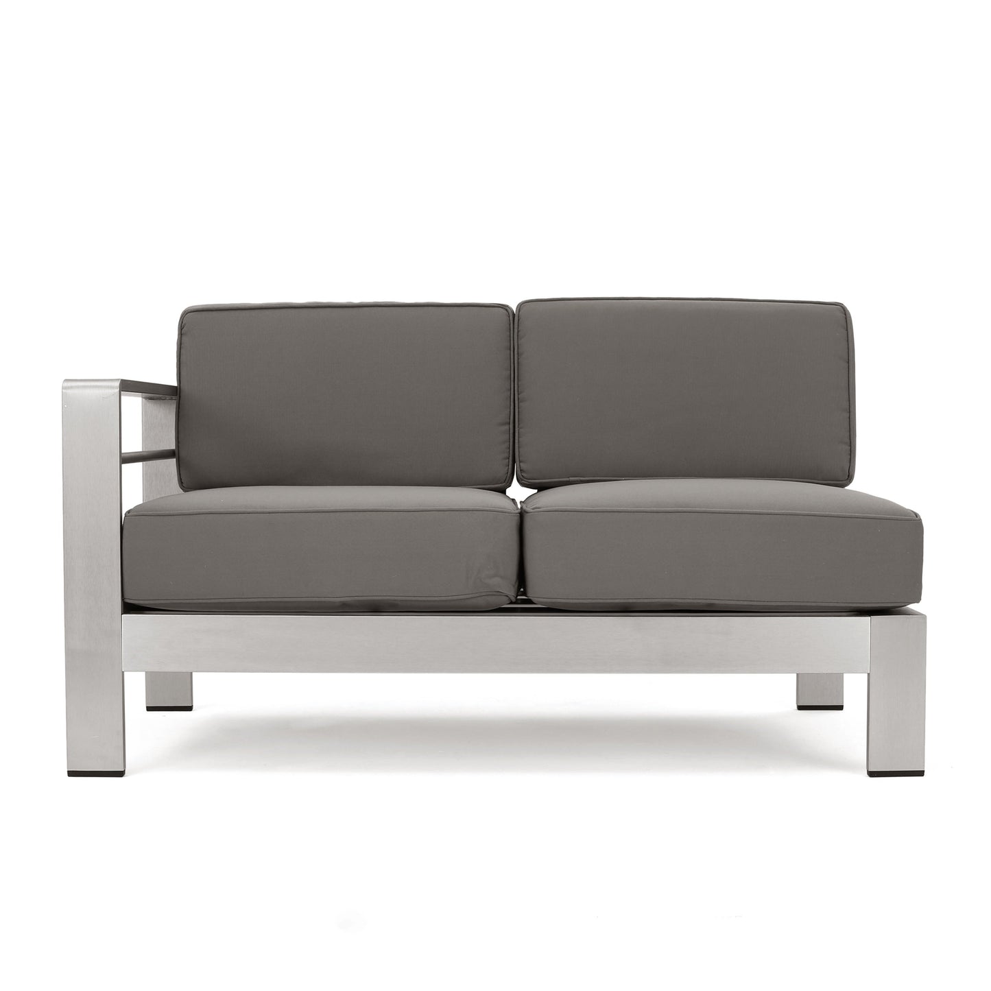 Divano componibile e tavolo a forma di U in alluminio da 11 posti Cape Coral Outdoor di Christopher Knight Home