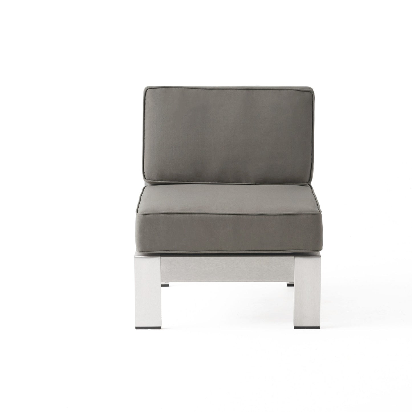 Divano componibile e tavolo a forma di U in alluminio da 11 posti Cape Coral Outdoor di Christopher Knight Home