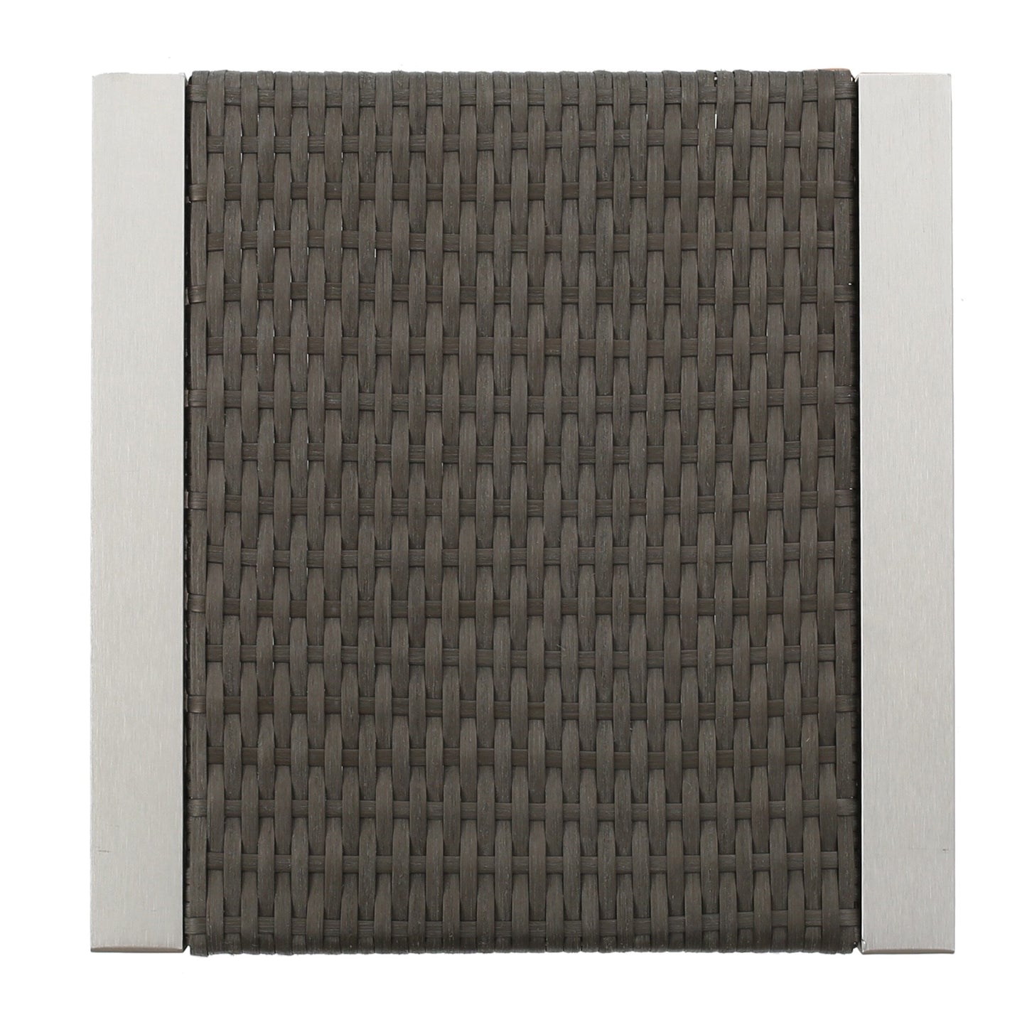 Set di poltrone da esterno Cape Coral in alluminio a 2 posti con tavolino laterale e pouf di Christopher Knight Home