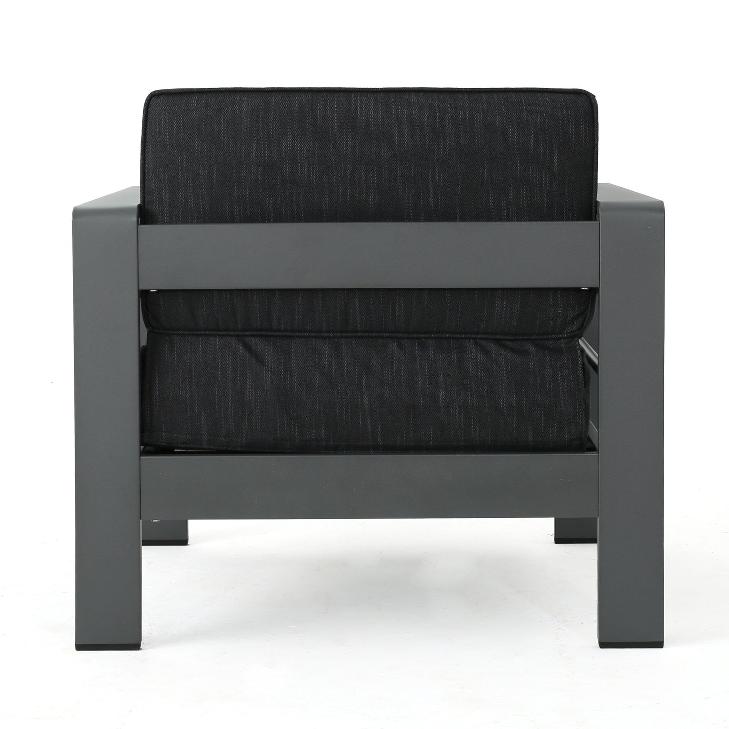 Set di tavolo e poltrona da esterno in alluminio a 2 posti Cape Coral di Christopher Knight Home