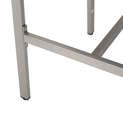 Set da bar in vimini da esterno Cape Coral da 3 pezzi con piano del tavolo in vimini di Christopher Knight Home