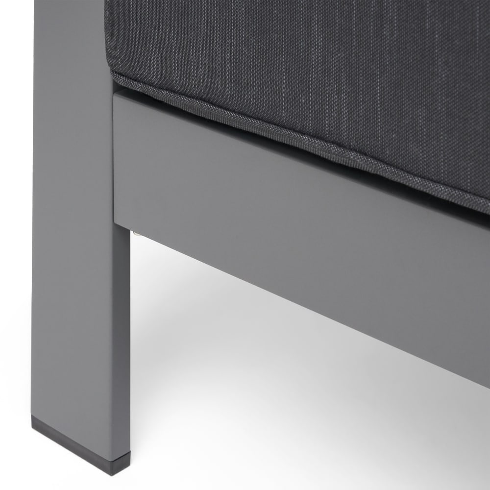 Set di divani da esterno in alluminio a 5 posti Cape Coral con 2 tavolini laterali di Christopher Knight Home