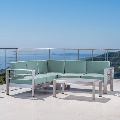 Set da esterno componibile da 5 posti Cape Coral di Christopher Knight Home