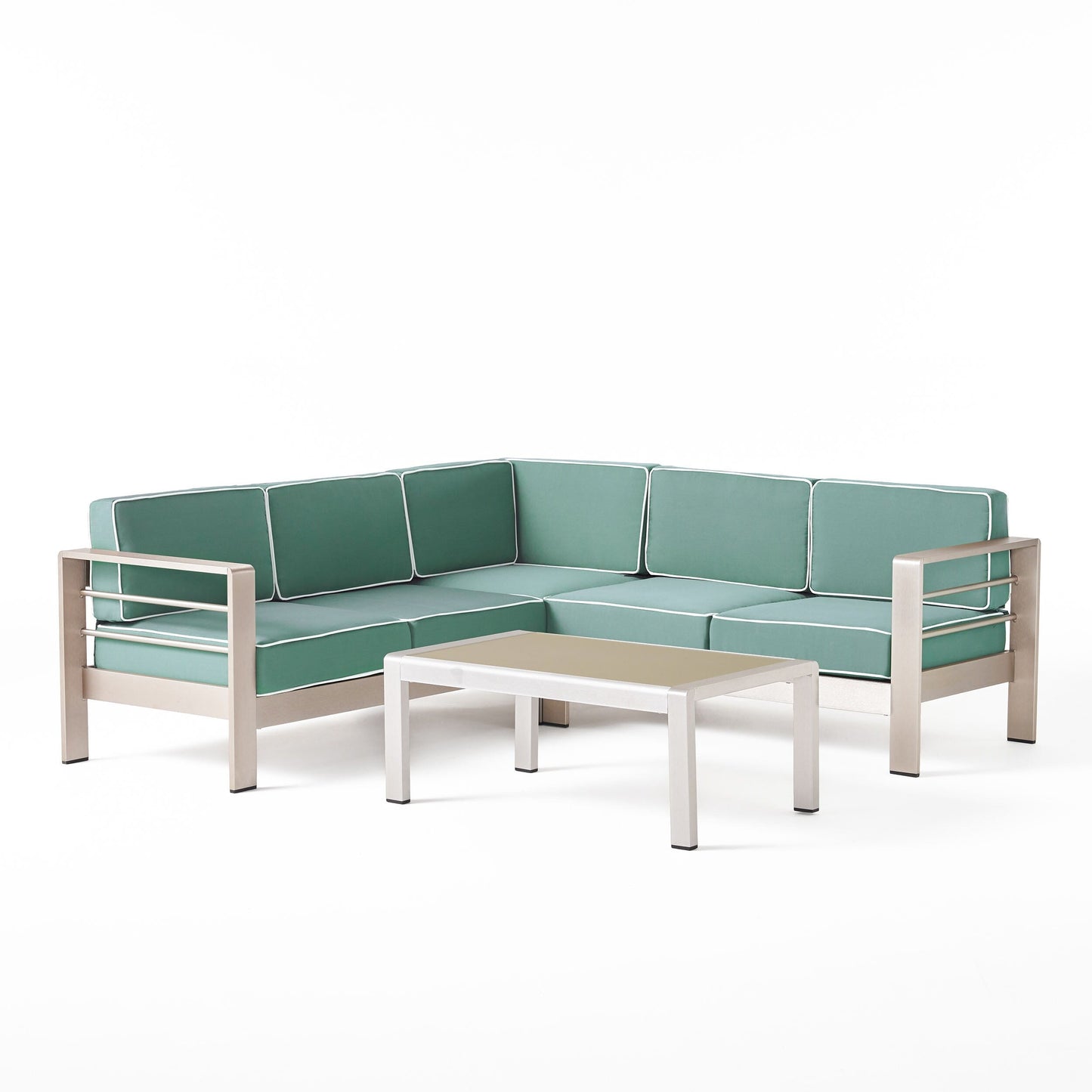 Set da esterno componibile da 5 posti Cape Coral di Christopher Knight Home