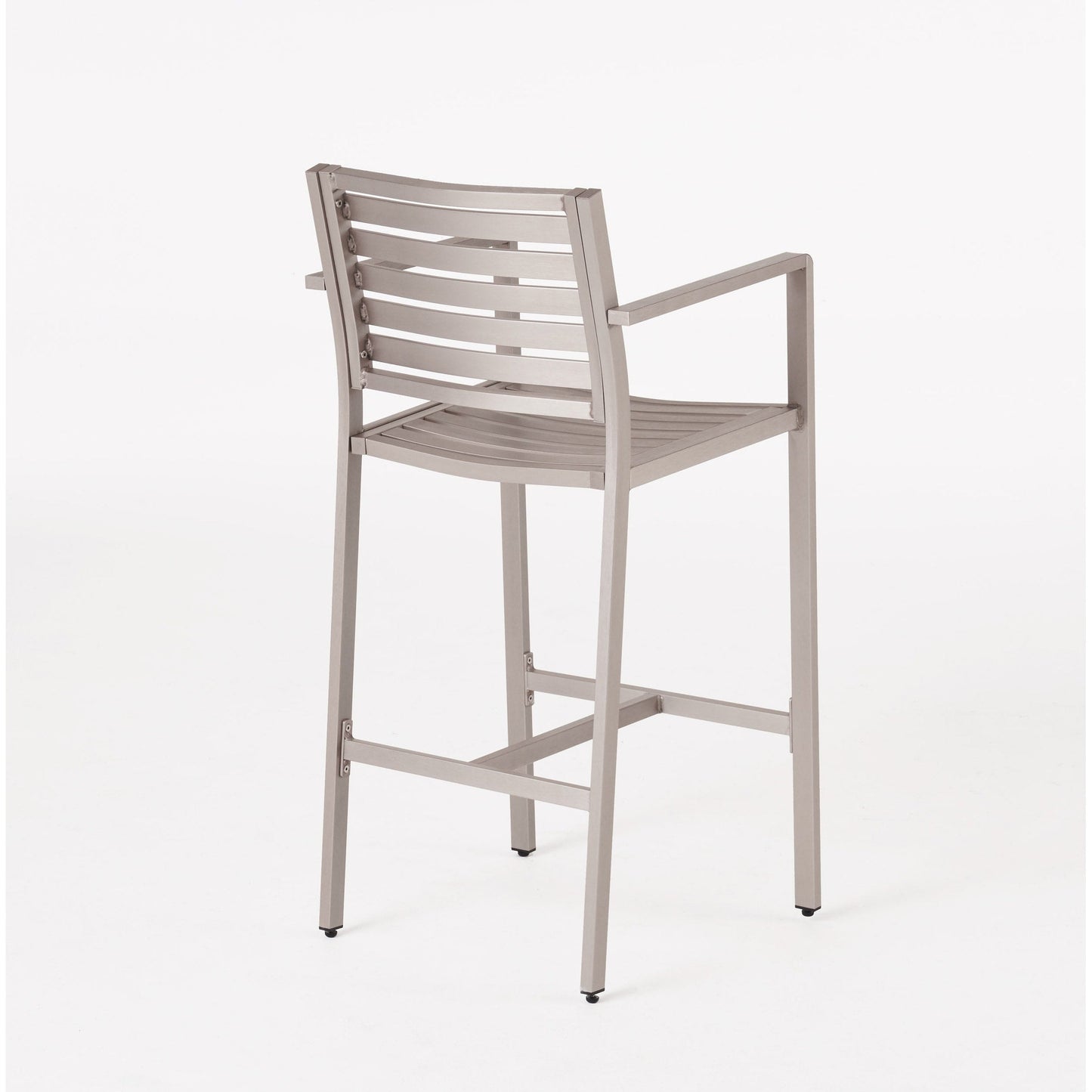 Set da bar quadrato in alluminio da 5 pezzi Cape Coral Outdoor di Christopher Knight Home