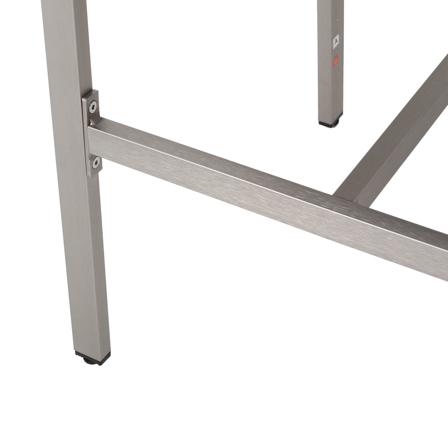 Set da bar quadrato in alluminio da 5 pezzi Cape Coral Outdoor di Christopher Knight Home