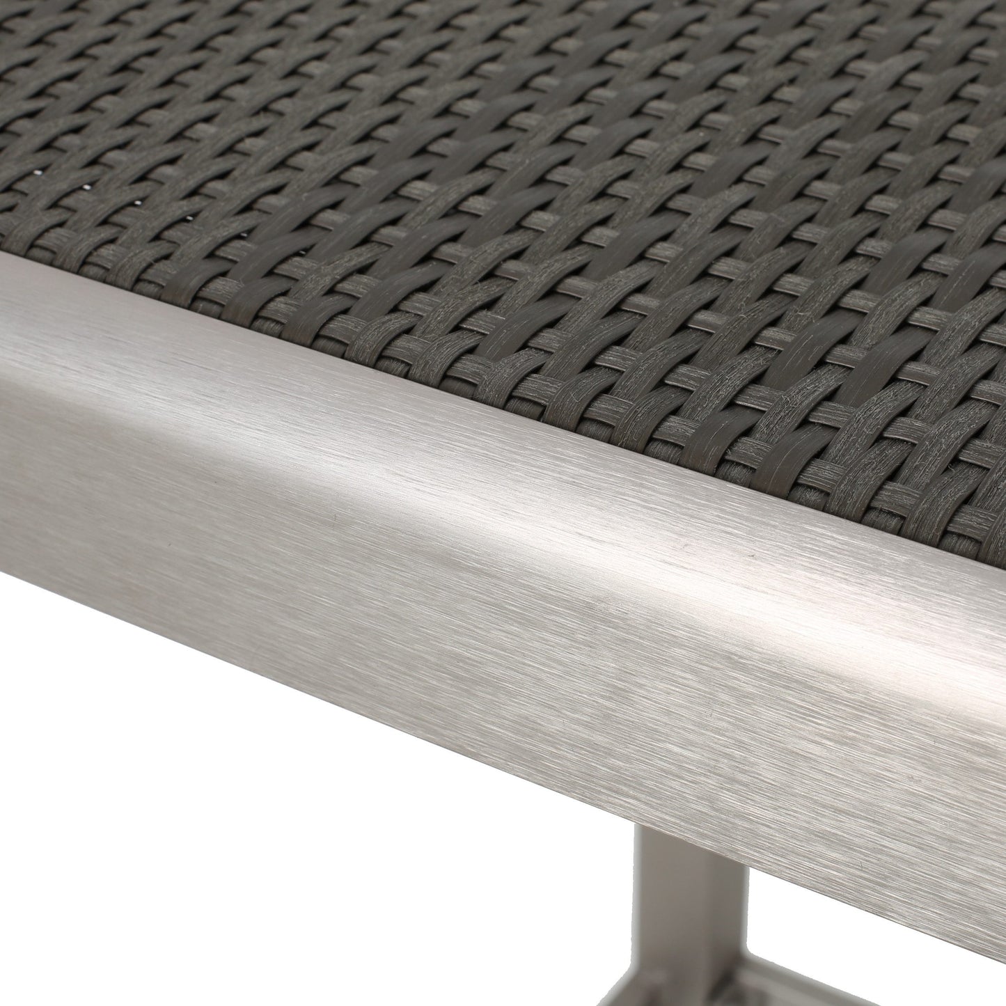 Set da bar quadrato in alluminio da 5 pezzi Cape Coral Outdoor di Christopher Knight Home