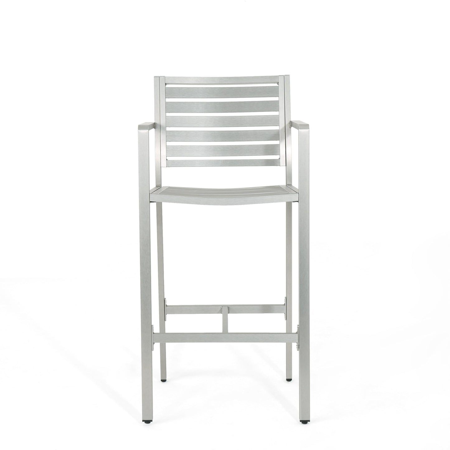 Set da bar quadrato in alluminio da 5 pezzi Cape Coral Outdoor di Christopher Knight Home