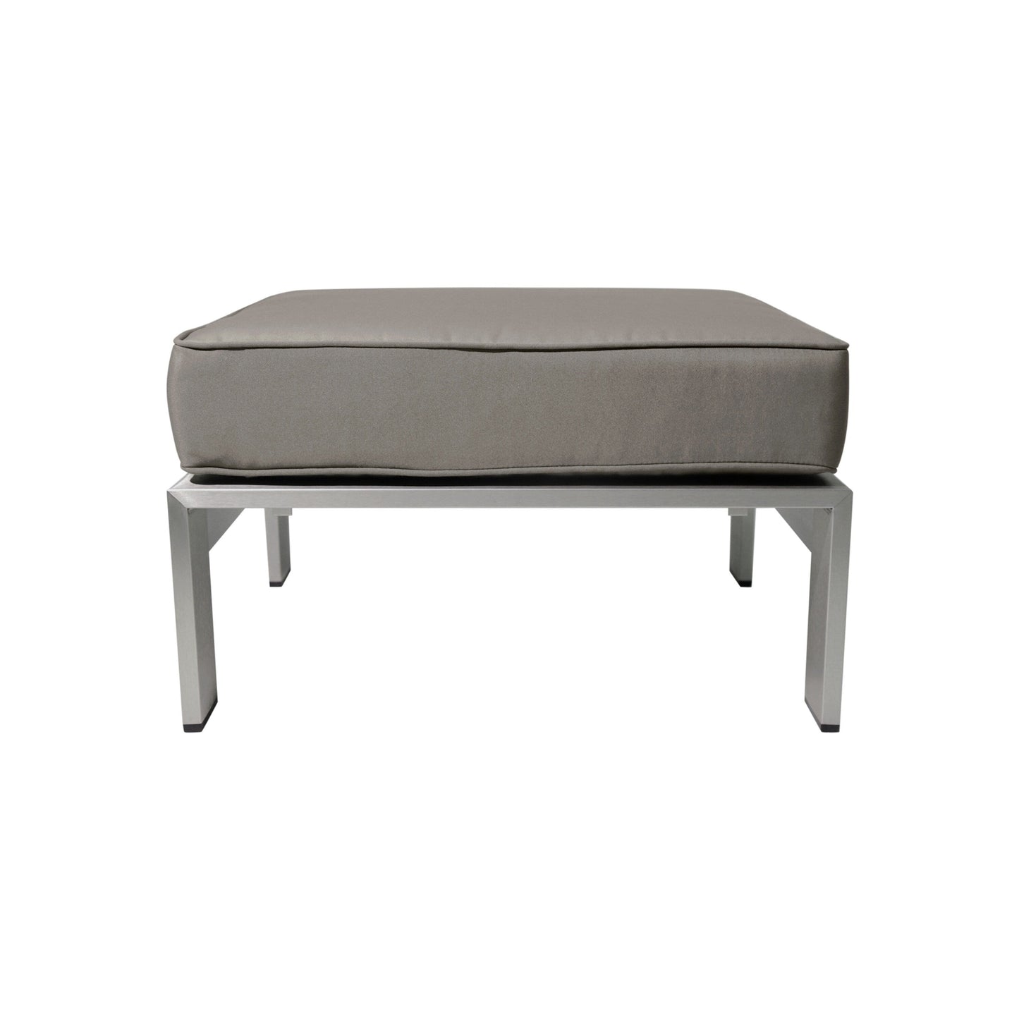 Set di divani componibili in alluminio a forma di V da 6 posti Cape Coral Outdoor con pouf di Christopher Knight Home