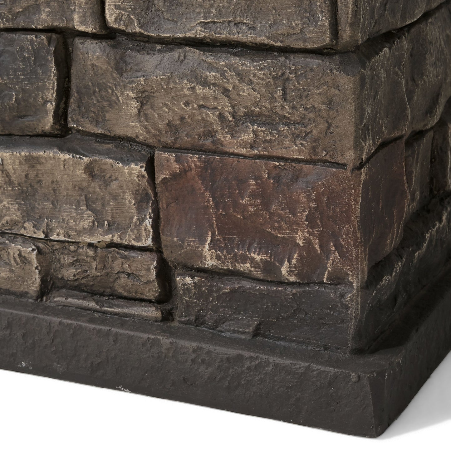 Set da giardino in alluminio con braciere Cape Coral Outdoor da 7 posti di Christopher Knight Home