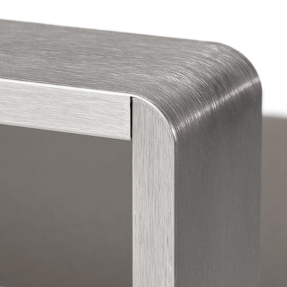 Set da esterno in alluminio Cape Coral da 3 pezzi con tavolo a forma di C di Christopher Knight Home