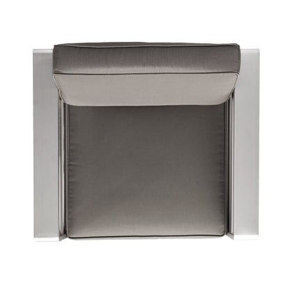 Set da esterno in alluminio Cape Coral da 3 pezzi con tavolo a forma di C di Christopher Knight Home