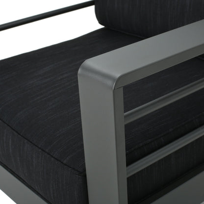 Set da esterno Cape Coral in alluminio da 3 pezzi con cuscini di Christopher Knight Home