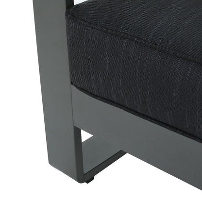 Set di divani da esterno Cape Coral in alluminio temperato e vetro, 4 pezzi, con cuscini, di Christopher Knight Home