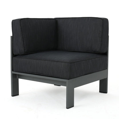 Divano componibile in alluminio per esterni Cape Coral di Christopher Knight Home