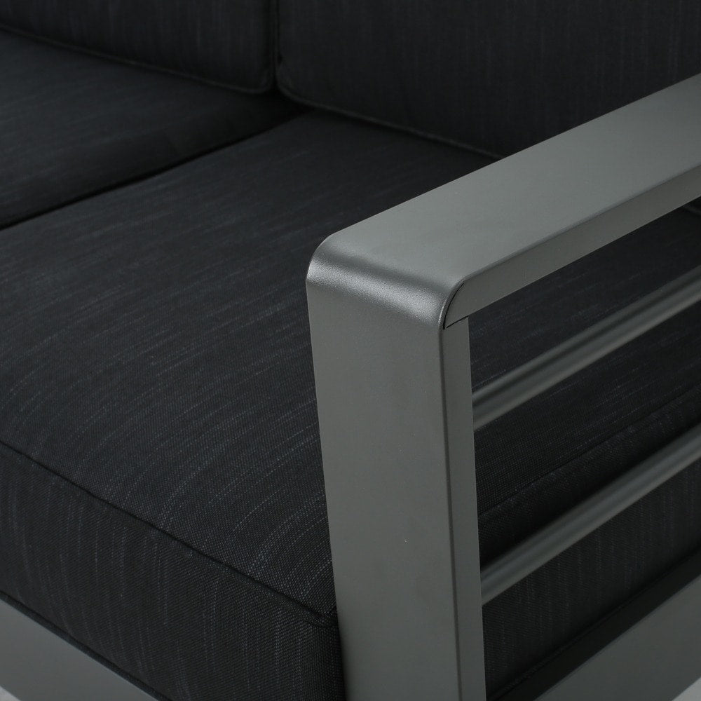 Divano componibile in alluminio per esterni Cape Coral di Christopher Knight Home