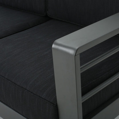 Divano componibile in alluminio per esterni Cape Coral di Christopher Knight Home