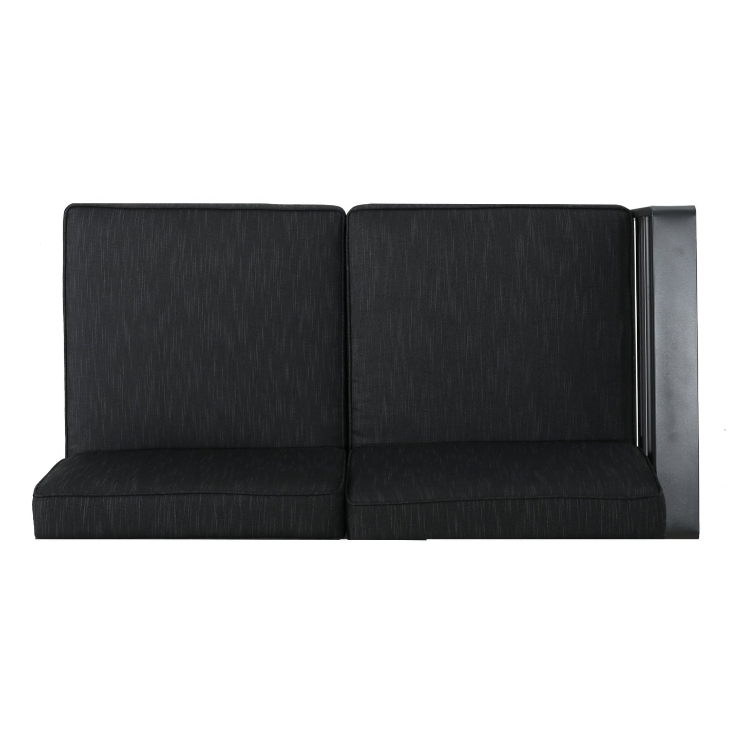 Set di divani componibili da esterno in alluminio Cape Coral con tavolo da fuoco di Christopher Knight Home