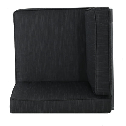 Set di divani componibili da esterno in alluminio Cape Coral con tavolo da fuoco di Christopher Knight Home