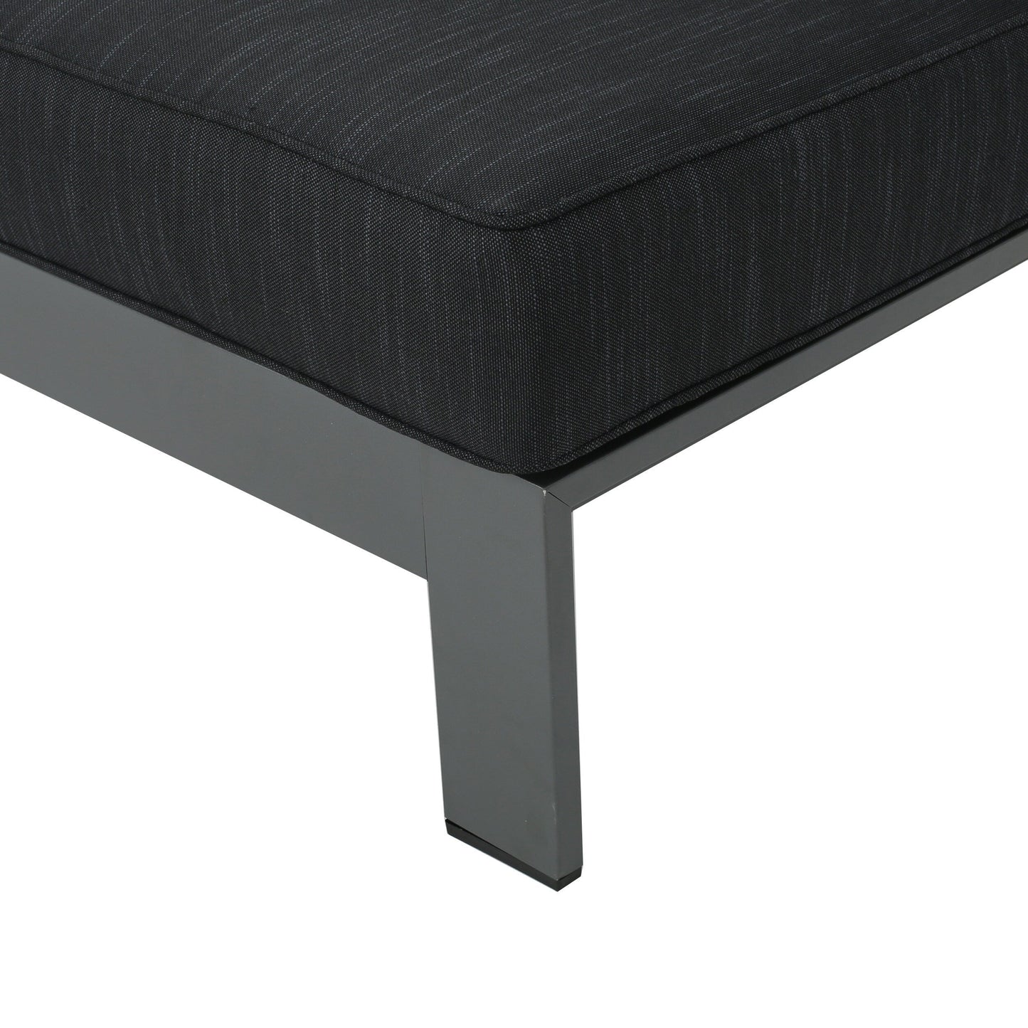 Set di divani componibili da esterno in alluminio Cape Coral con tavolo da fuoco di Christopher Knight Home