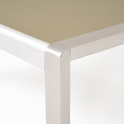 Set da esterno in alluminio Cape Coral da 3 pezzi con tavolo a forma di C di Christopher Knight Home