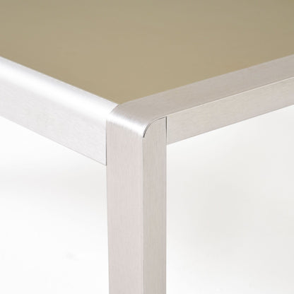 Set da esterno in alluminio Cape Coral da 3 pezzi con tavolo a forma di C di Christopher Knight Home