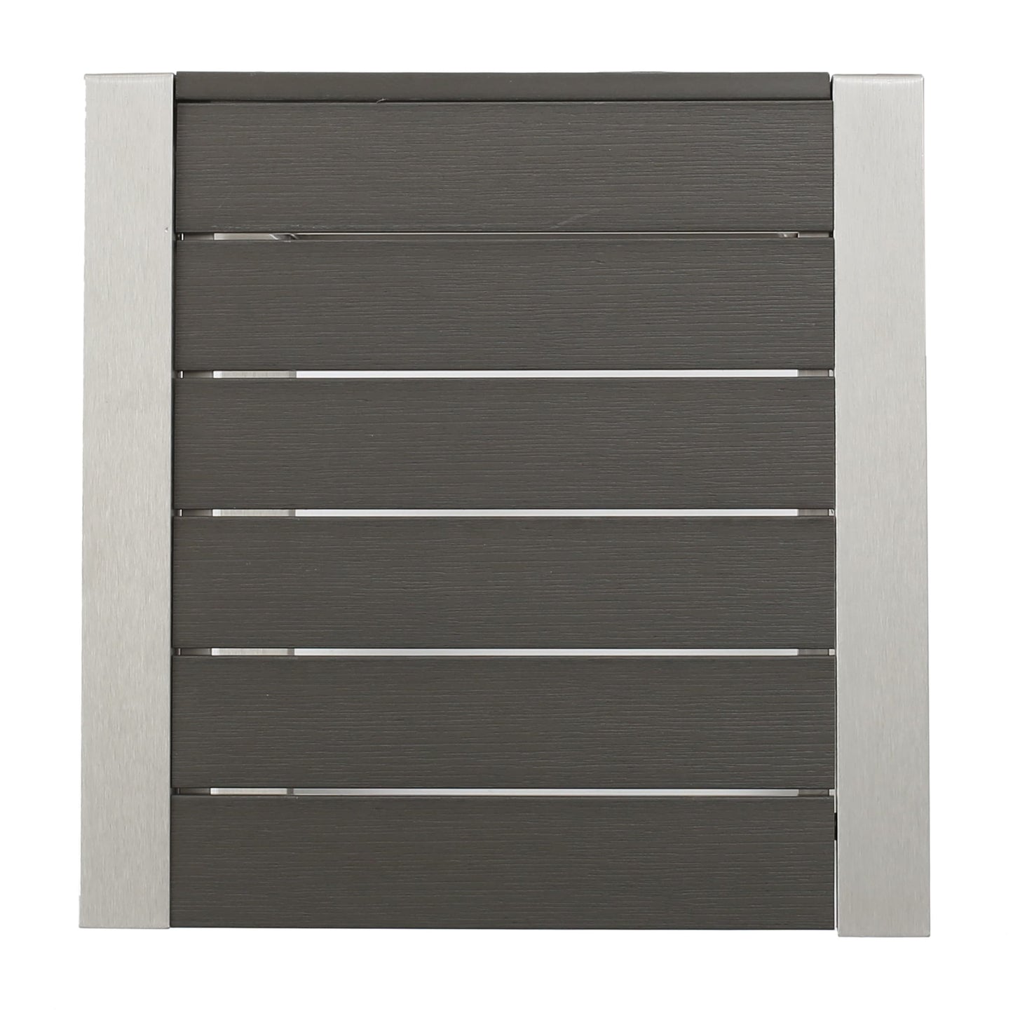 Set da esterno in alluminio Cape Coral da 3 pezzi con tavolo a forma di C di Christopher Knight Home