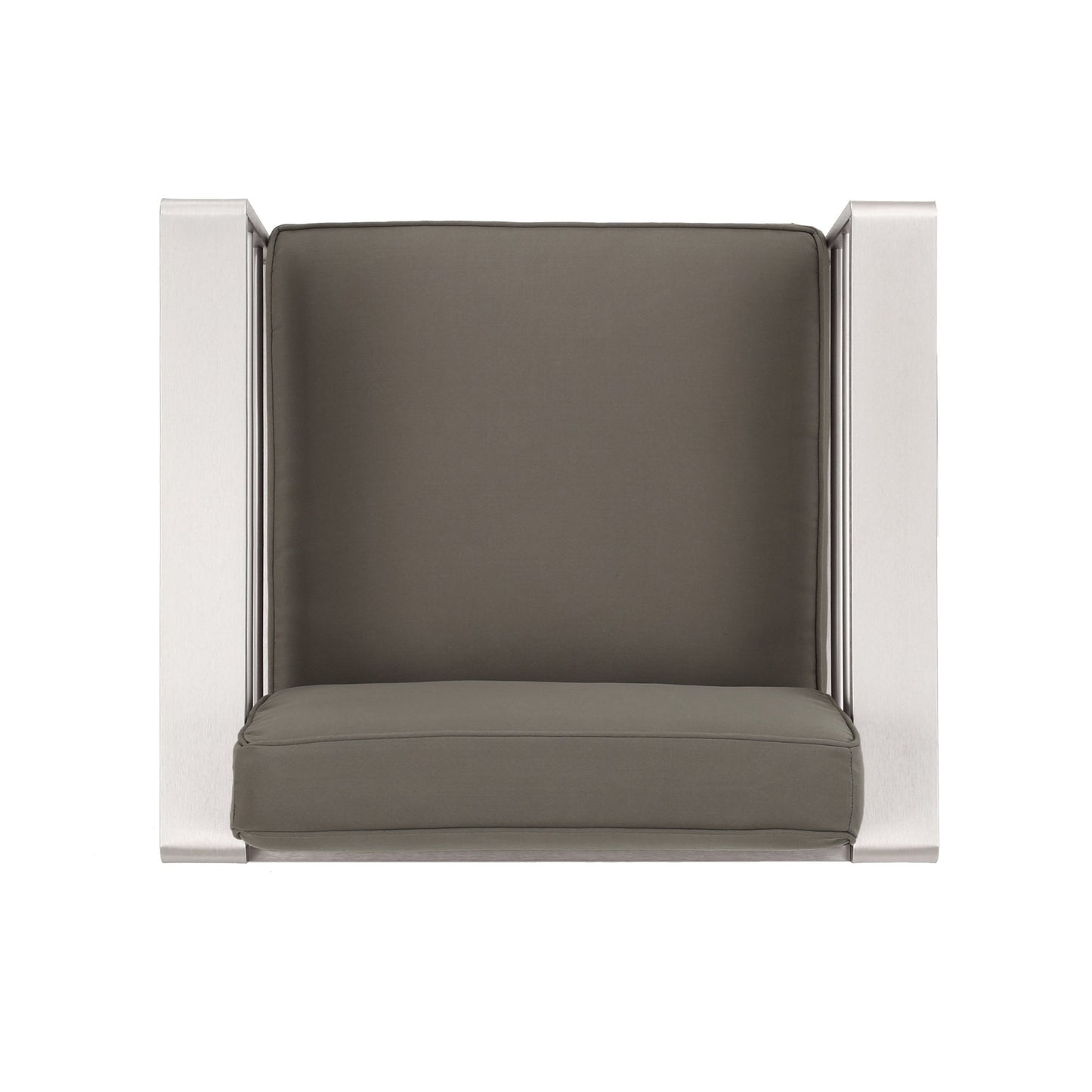 Set da esterno in alluminio Cape Coral da 3 pezzi con tavolo a forma di C di Christopher Knight Home